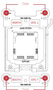 Noctua NHD9L - Installation des étriers de fixation 2 - 4