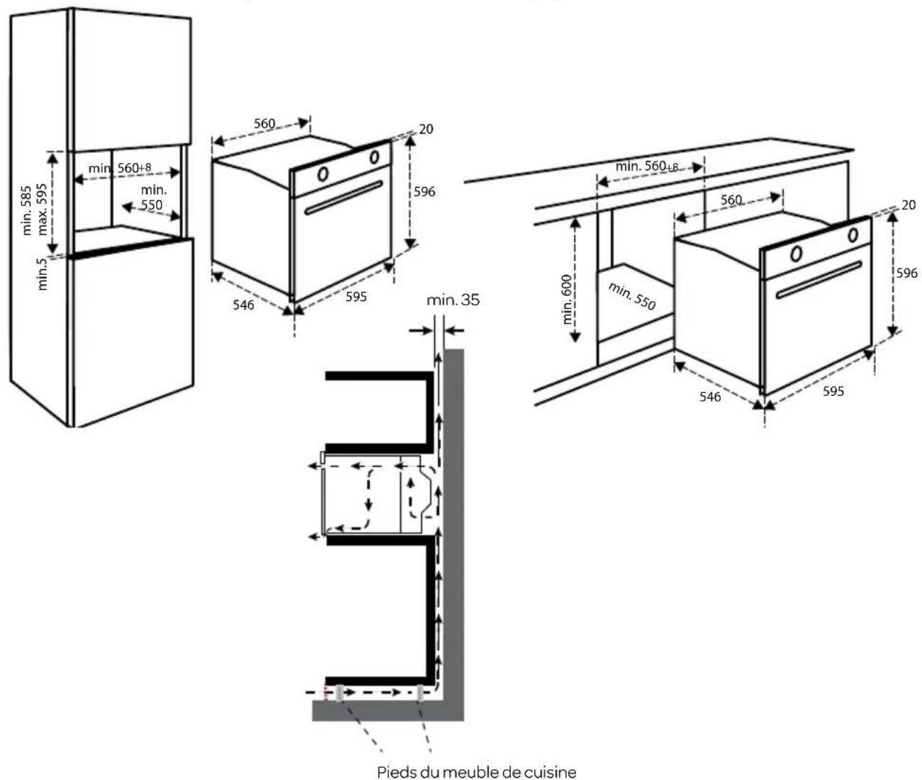 INVENTUM IMC6272BK - COTES D'ENCASTREMENT - 1