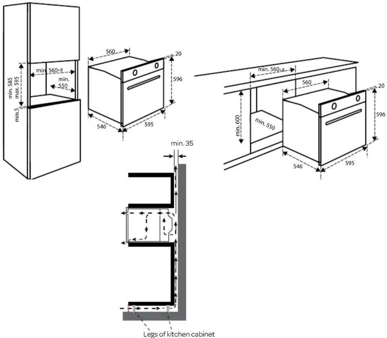 INVENTUM IMC6272BK - OVERALL DIMENSIONS - 1