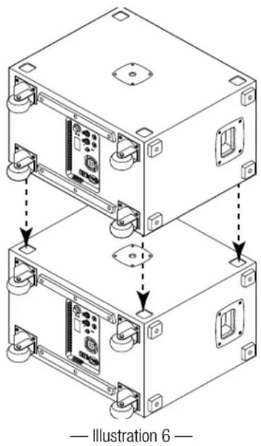 QSC KS112 - Empilage des KS212C - 5