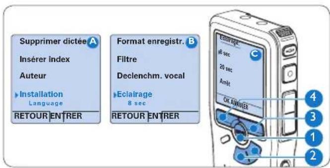 PHILIPS Voice Tracer DVT7110 - Rétro éclairage - 1