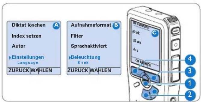 PHILIPS Voice Tracer DVT7110 - Aufnahme-LED Die Status-/Aufnahme-LED leuchtet während der Aufnahme rot, wenn Sie aktiviert ist. - 2