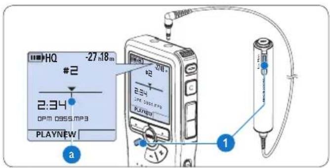 PHILIPS Voice Tracer DVT7110 - Een indexmarkering verwijdersen - 1