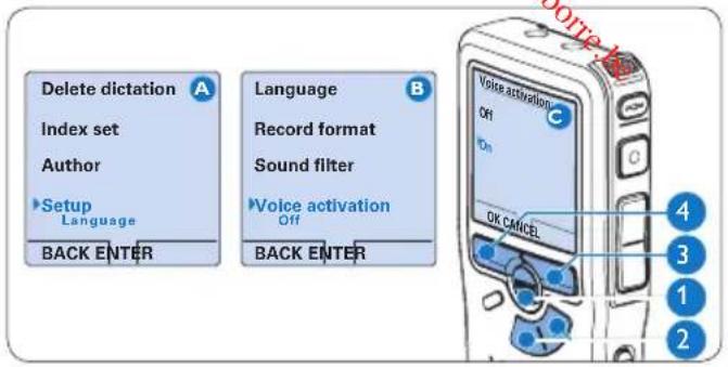 PHILIPS Voice Tracer DVT7110 - Use voice-activated recording - 1