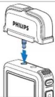 PHILIPS Voice Tracer DVT7110 - Interview recording: connect the 4.1.3 click-on interview microphone - 1