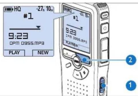 PHILIPS Voice Tracer DVT7110 - Opmerking - 1