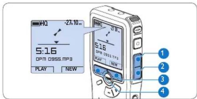PHILIPS Voice Tracer DVT7110 - Overzicht afspeelfuncties - 1