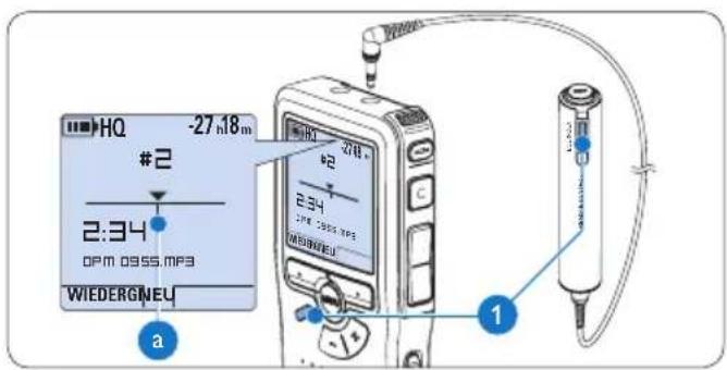 PHILIPS Voice Tracer DVT2810 - Löschen einer Indexmarkierungen - 1