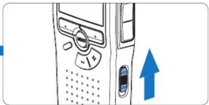 PHILIPS Voice Tracer DVT2810 - Activate the digital recorder3.7 - 1