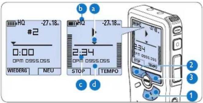 PHILIPS Voice Tracer DVT2810 - Wiedergabe4.3 - 1
