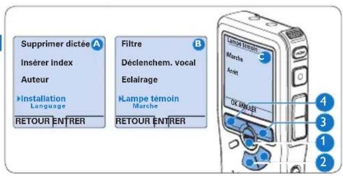 PHILIPS Voice Tracer DVT2810 - Voyant enregistrement - 1