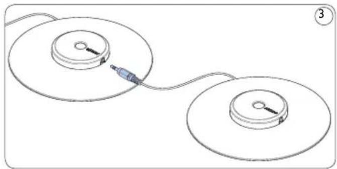 PHILIPS Voice Tracer DVT2810 - Meetingaufnahmen: Verbinden und 4 Positionieren der Meeting-Mikrofone - 1