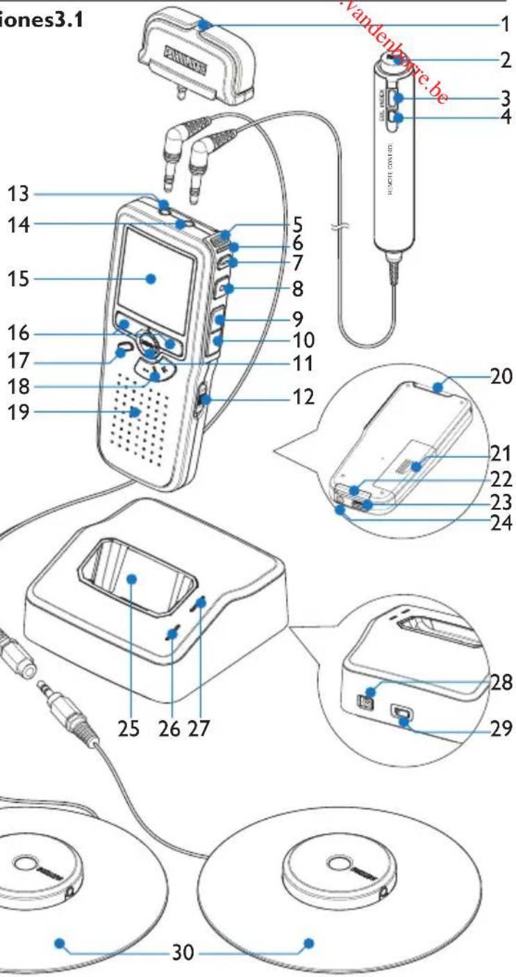 PHILIPS Voice Tracer DVT2810 - Pocket Memo grabador digital - 1