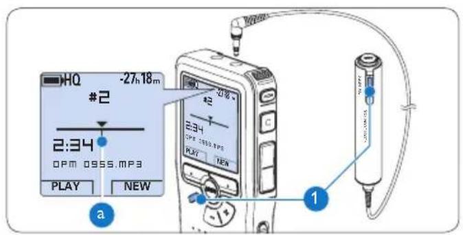 PHILIPS Voice Tracer DVT2810 - Eliminare una segnalazione index - 1