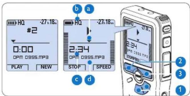 PHILIPS Voice Tracer DVT2810 - Afspelen4.3 - 2
