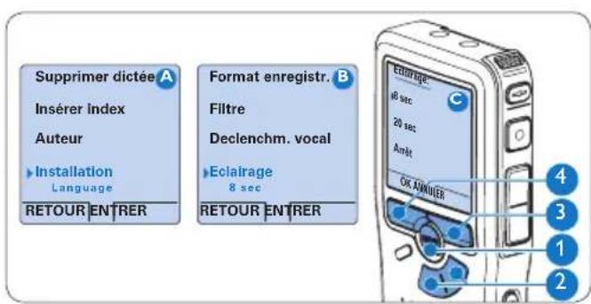 PHILIPS Voice Tracer DVT2810 - Rétro éclairage - 1