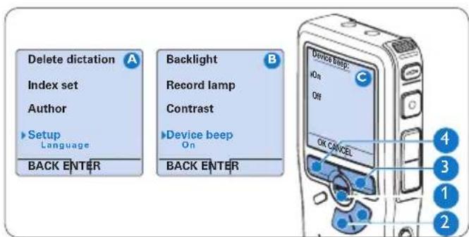 PHILIPS Voice Tracer DVT2810 - Device beep - 1
