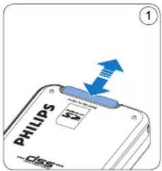 PHILIPS Voice Tracer DVT2810 - Batterijen opladen met het docking 3.4GB station - 1