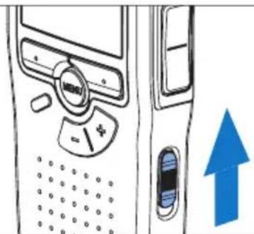 PHILIPS Voice Tracer DVT2810 - Aktivieren des digitalen Recorders3.7 - 1
