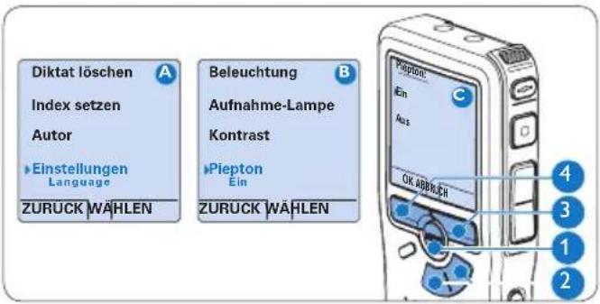 PHILIPS Voice Tracer DVT2810 - Akustische Rückmeldung - 1