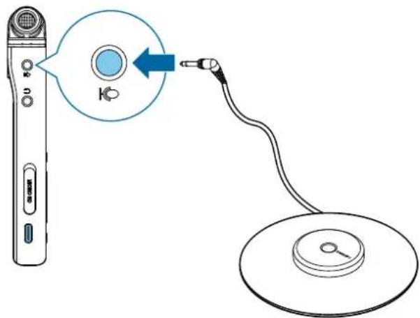 PHILIPS Voice Tracer DVT6110 - Utilisation du microphone de réunion (DVT8110 uniquement) - 2