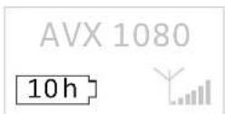 SENNHEISER SKM AVX835S - Vérifier l'etat de charge du pack accu BA 20 du récepteur - 2