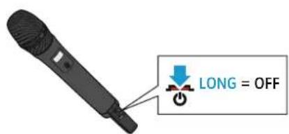 SENNHEISER SKM AVX835S - Allumer l'émetteur main - 3