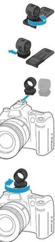 SENNHEISER SKM AVX835S - Monter le récepteur sur un apparéil photo reflex numérique - 1