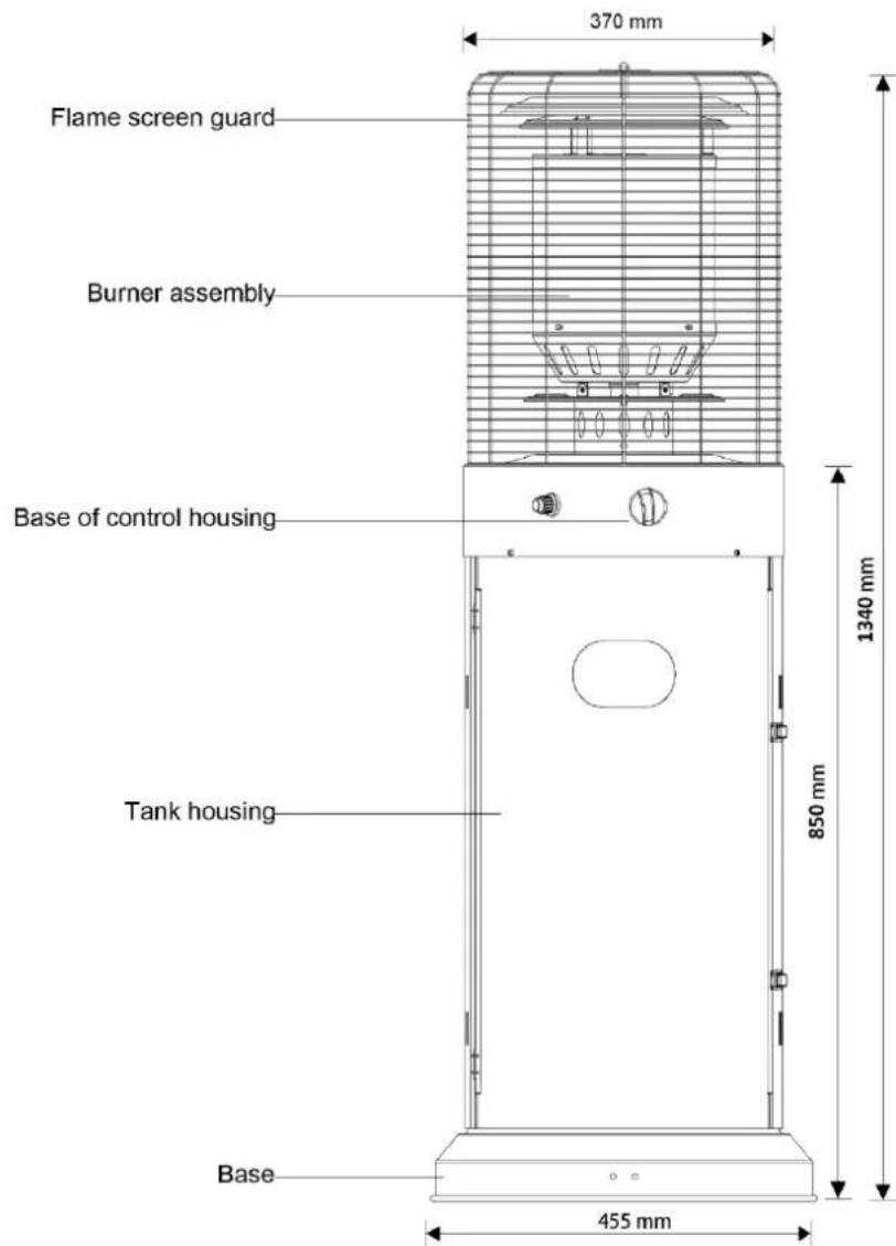 SunRed Propus Lounge H - COMPONENT OVERVIEW - 1