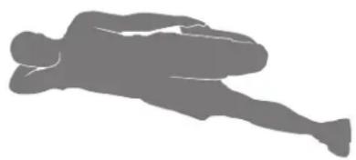 BOWFLEX Max Trainer M8 - Flexion latérale du genou en position couchée - 1