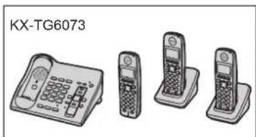 PANASONIC KXTG6073 - Information sur les produits - 2