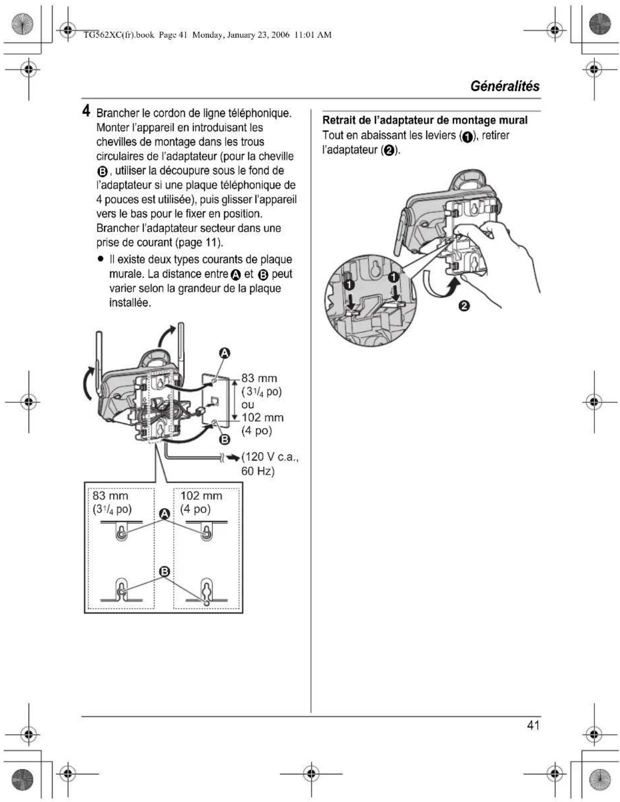 PANASONIC KXTG5622 - Transfert d'appels entre combinés et conférences téléphoniques - 3