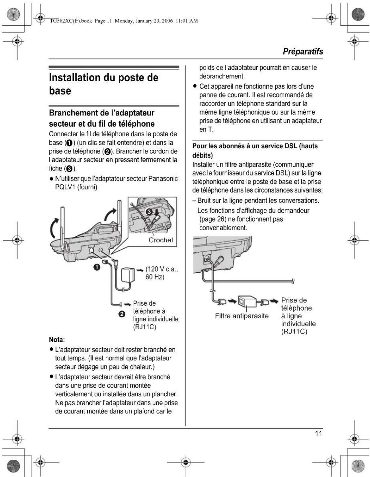PANASONIC KXTG5622 - Domaine médical - 2