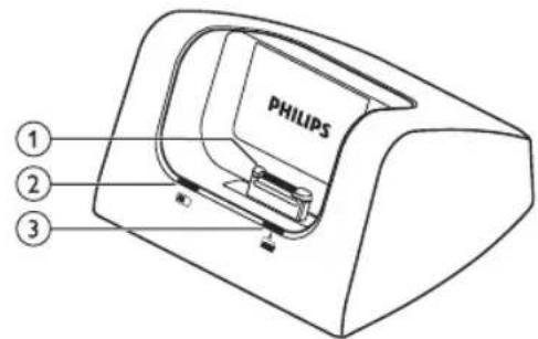 PHILIPS ACC8120 - Overzicht van het docking station - 1