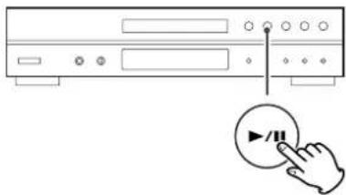 TASCAM CDP1260 - Pour interrompre la lecture temporairement (mode de pause) - 1