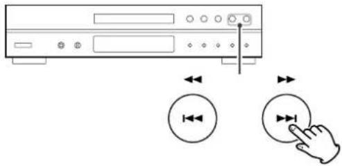 TASCAM CDP1260 - Pour sauter à la plage suivante ou précédente - 1