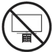SAMSUNG Series 6 UE75RU6025KXXC - Sakerhetsforeskrifter: Fäst tv:n på vöggen für att undvika att den faller - 1
