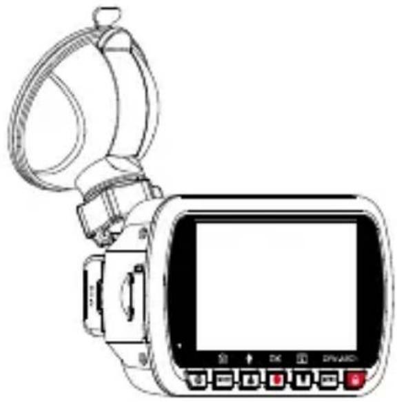 KENWOOD DRVA201 - FIXER LE SUPPORT SUR LE PARE-BRISE ET COMMENCER À ENREGISTRER. - 1