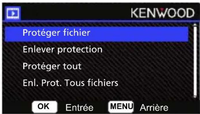 KENWOOD DRVA301W - PROTEGER/DEPROTEGER DES FICHIERS - 2