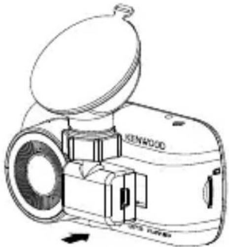 KENWOOD DRVA301W - CONNECTER L'APPAREIL AU SUPPORT MAGNETIQUE - 1