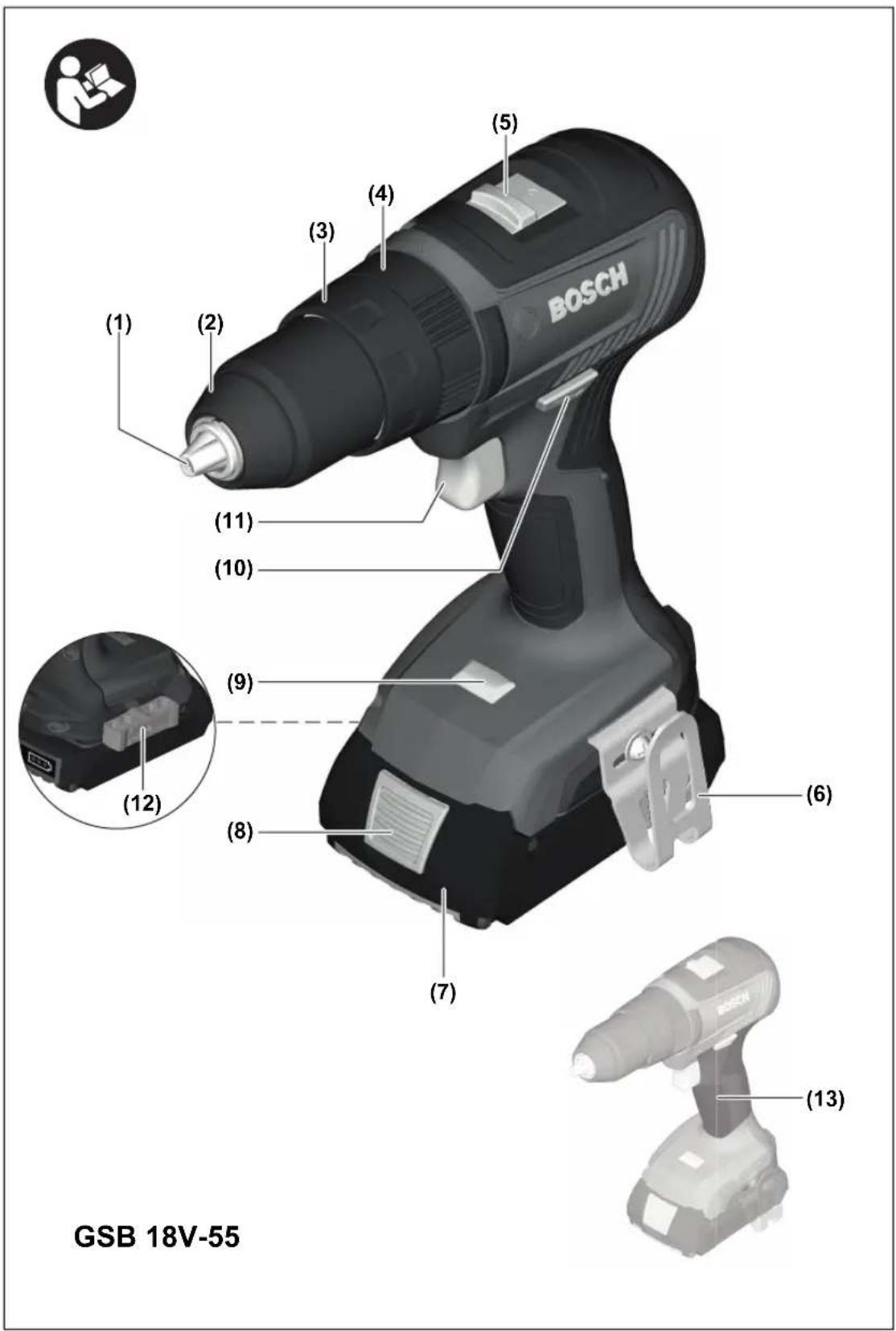 BOSCH GSB 18V55 Professional - 2