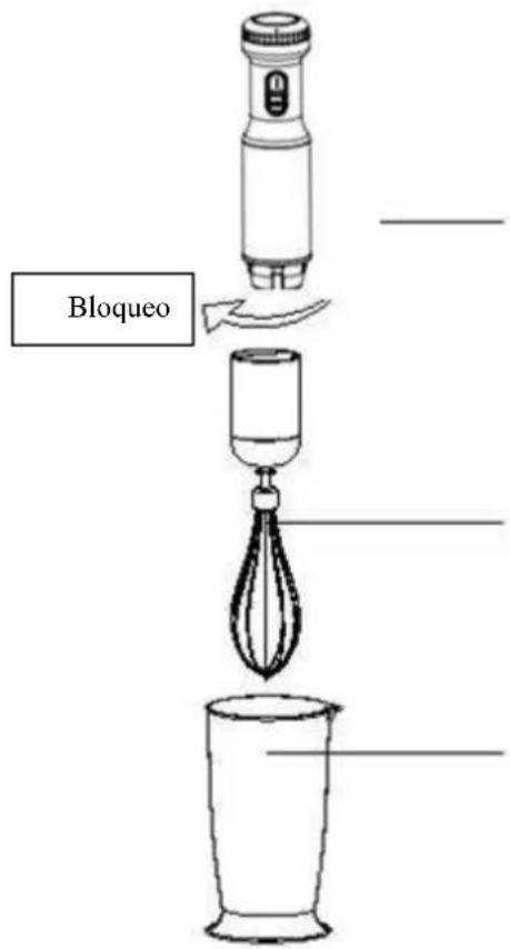 Aigostar Mix Helper 30JIM - Conozca el accesorio: batidor de huevos (para montar claras de huevo) - 1