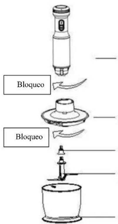 Aigostar Mix Helper 30JIM - Conozca el accesorio-picadora (Se usa para triturar carne, verduras uthers tips de alimentos de dureza media) - 1