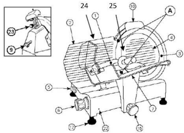 H.KOENIG MSX250 - Numéro des pièces - 1