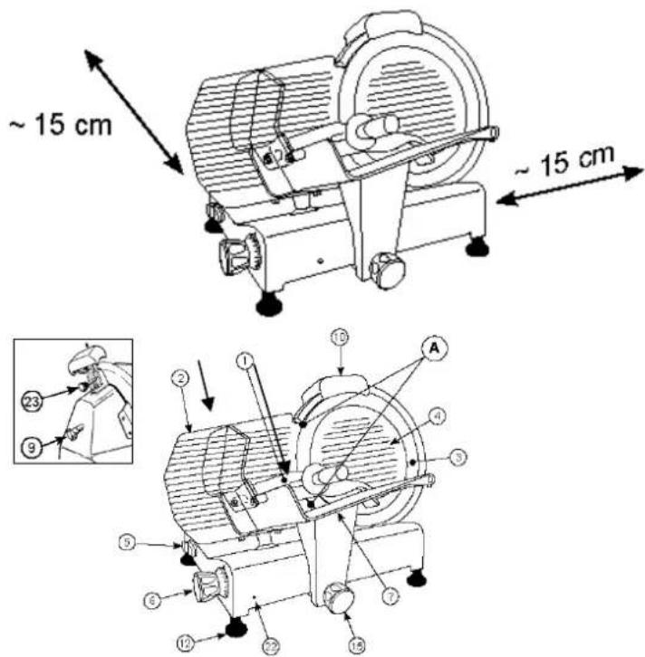 H.KOENIG MSX250 - Noodzakelijk ruimte voor gebruik - 1