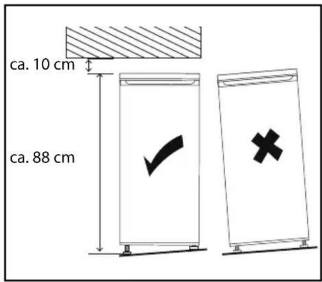 MEDION MD 37544 - Posizionamento dell'apparecchio - 2