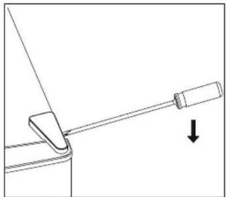 MEDION MD 37544 - Modifica della battuta della porta - 2