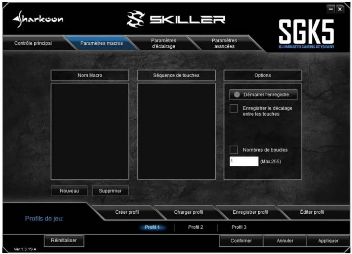 Sharkoon Skiller SGK5 - Paramètres macros - 1