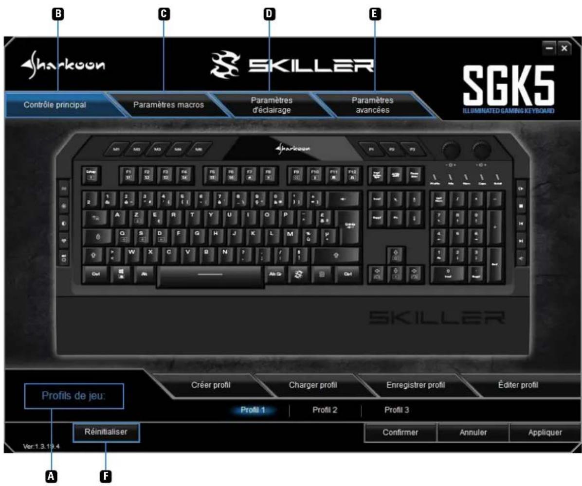 Sharkoon Skiller SGK5 - Aperçu du logiciel - 1