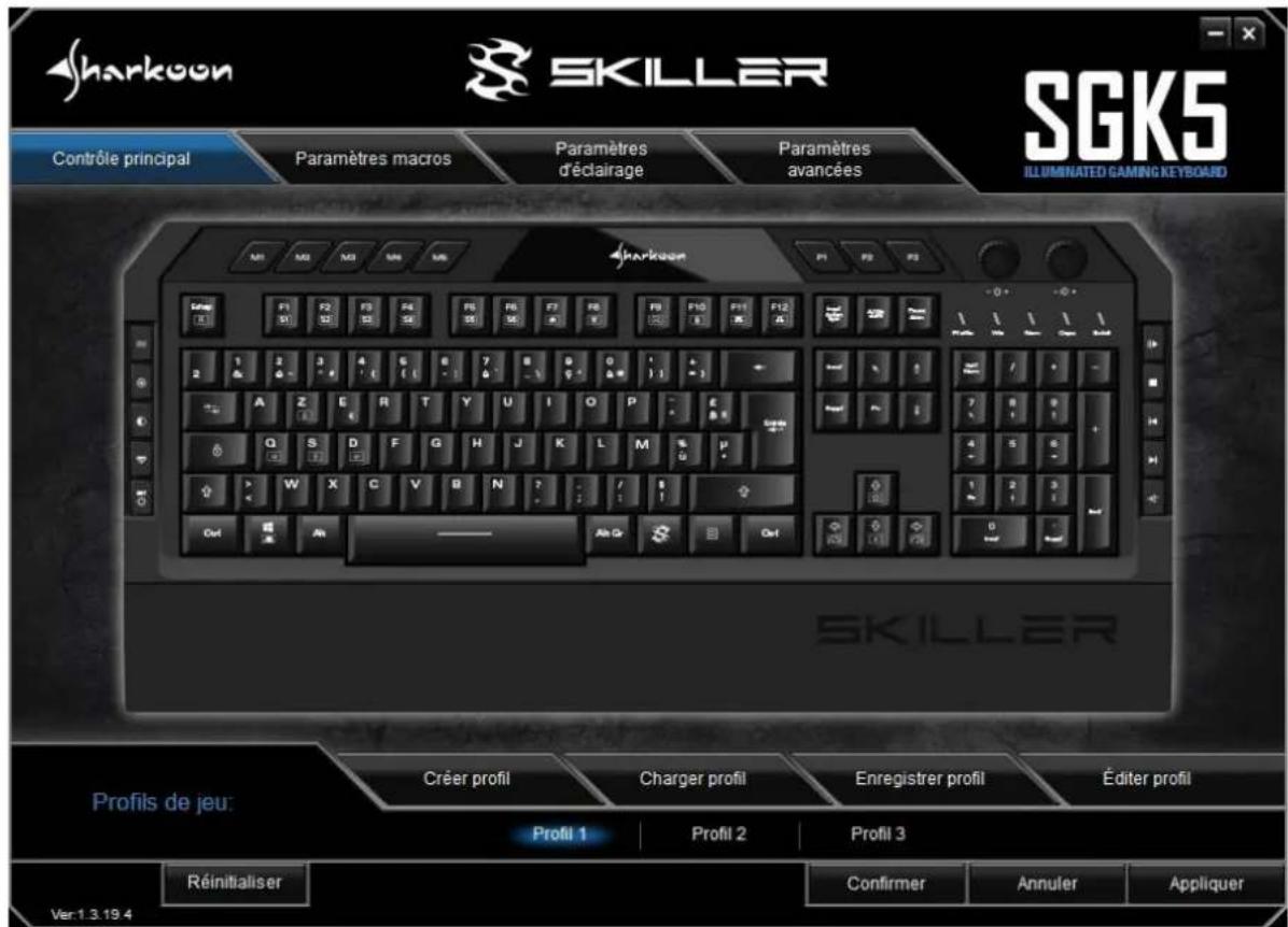 Sharkoon Skiller SGK5 - Contrôle principal - 1